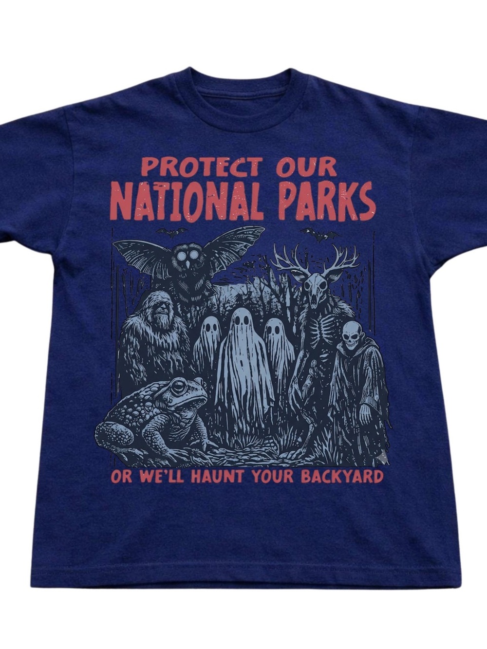 Gildan Navy 'Protect Our National Parks' Graphic Tee, Gift For Him, For Her